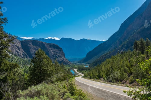 Preview: View Of Mountains In British Columbia, Canada.