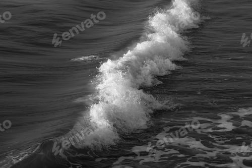 Preview: Ocean Waves In Black And White