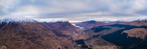 Preview: Landscape View Of Scotland And Glen Etive From An Aerial Viewpoint