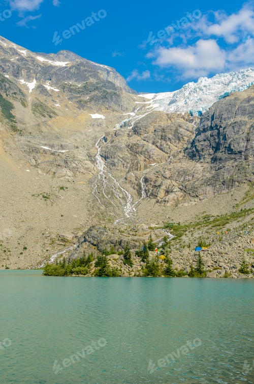 Preview: Majestic Mountain Lake In Canada. Upper Joffre Lake Trail View.