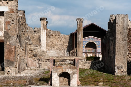 Preview: Ruins Of Ancient City Of Pompeii, Destroyed By Catastrophic Volcano Eruption. Italy