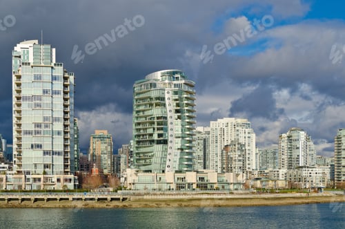 Preview: Beautiful View At Sunny Harbor In Downtown Of Vancouver, Canada.