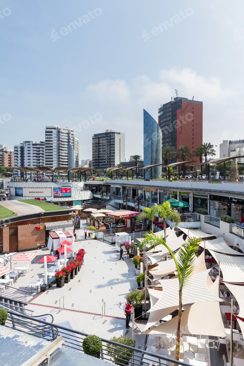 Preview: Miraflores, Lima - May 10 : Beautiful View Of Larcomar, A Multilevel Entertainment, Food And