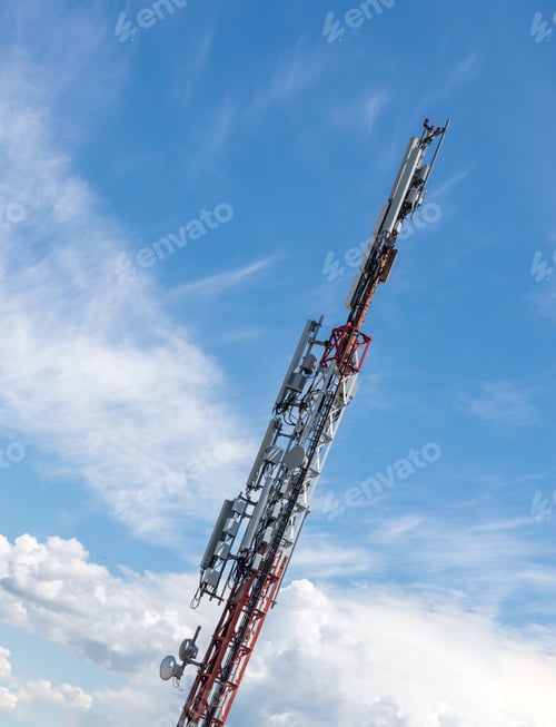 Preview: Remote Rural Mobile Phone Cell Tower And Antennae Providing Data Connectivity