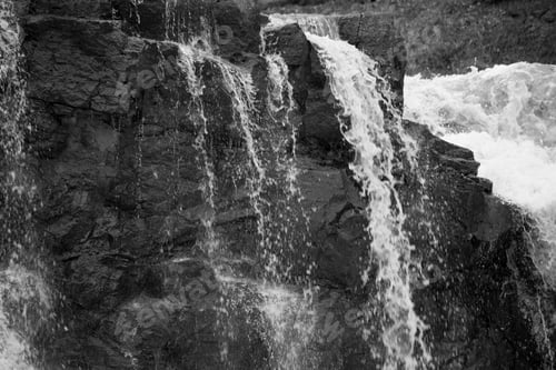 Preview: Gooseberry Falls In Black And White