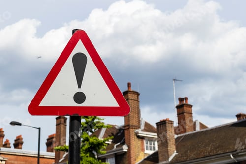 Preview: Triangle Road Sign With Exclamation Mark