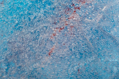 Preview: Colored Ice Texture Bubbles And Cracles , Taken With Macro Lens.
