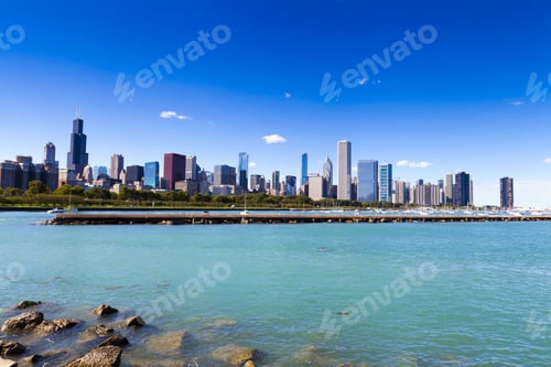 Preview: Chicago Downtown Skyline In Summer