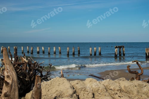 Preview: Old Abandoned Piers On The Sea Shore