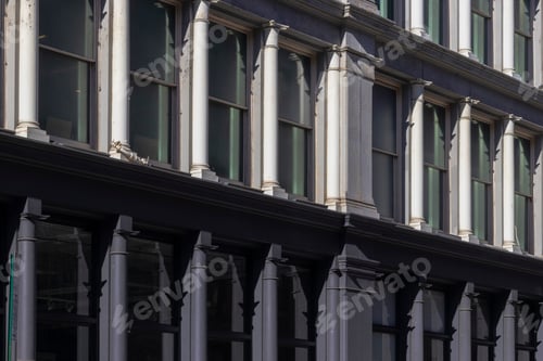 Preview: Cast Iron Building Facades In Soho, New York City, Usa