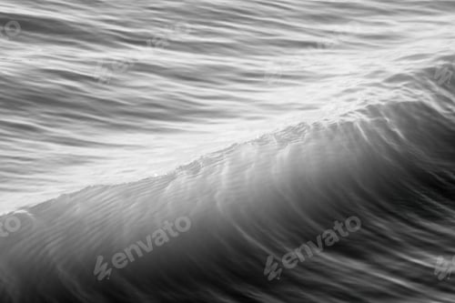 Preview: Ocean Waves In Black And White
