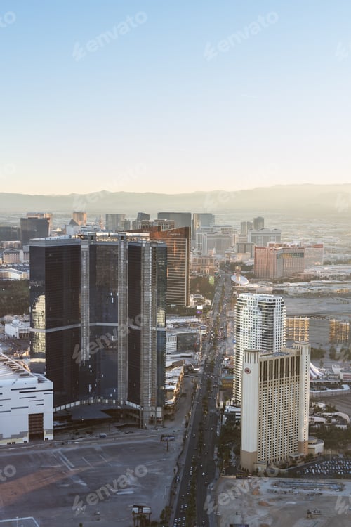 Preview: Las Vegas Nevada - December 29 : Beautiful Afternoon View Of The Las Vegas Strip From The Top Of