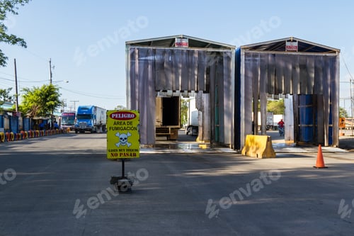 Preview: Penas Blancas, Nicaragua - January 22: Dangerous Chemicals Being Sprayed In All Vehicles Crossing