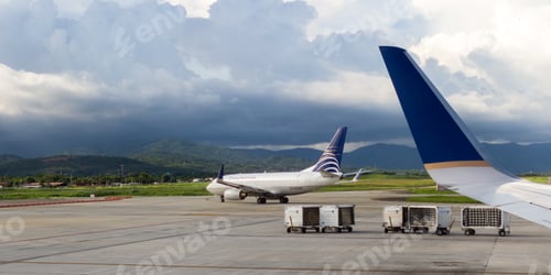 Preview: Panama City, Panama- June 15: Copa Airlines Airplane Preparing For Take Off. June 15 2016, Panama