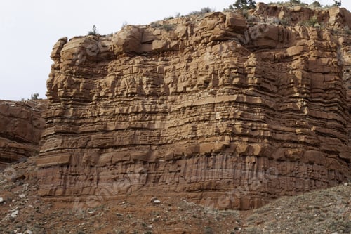 Preview: Landscape Of Rough, Weathered Mountains Of Southern Utah In Southwest Usa, For Background Or Texture