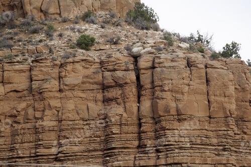 Preview: Landscape Of Rough, Weathered Mountains Of Southern Utah In Southwest Usa, For Background Or Texture