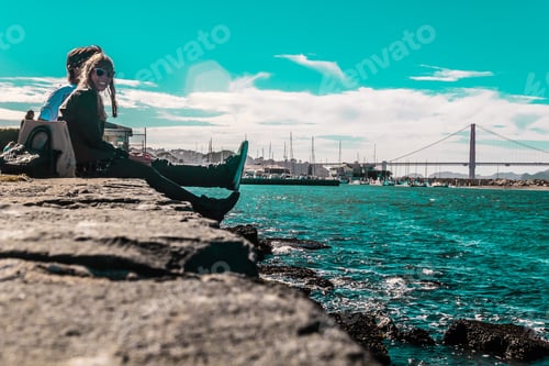 Preview: Photo Of Couple In Front Of Golden Gate Bridge In San Francisco, California
