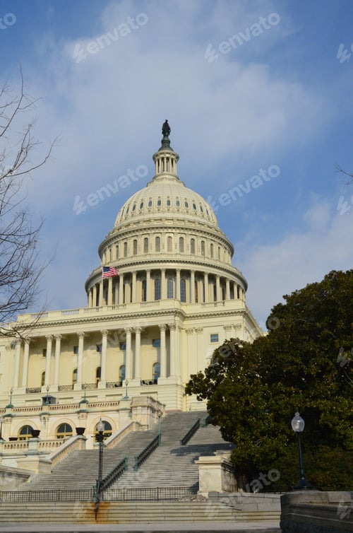 Preview: View Of The Capitol Building On Capitol Hill.