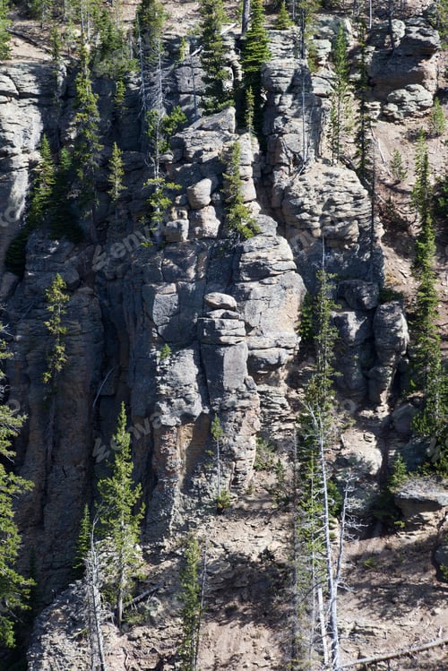 Preview: Rock Cliffs In Yellowstone National Park