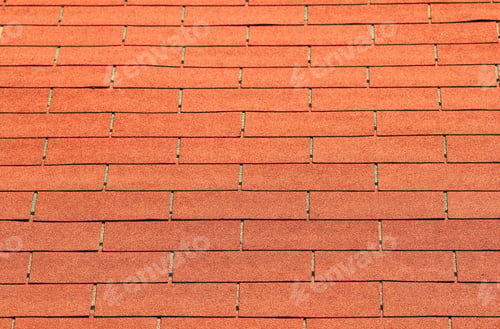 Preview: The Roof On A Red Barn Is Composed Out Of A Multitude Of Shingles. With Patterns, Shapes And