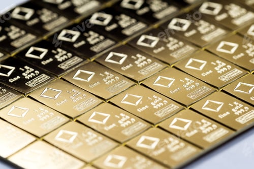 Preview: Medford, Oregon - November 04: Close Up Of A Valcambi Gold Bar Perforated Into Breakable 1 Oz