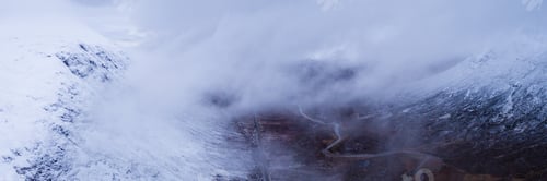 Preview: Landscape View Of Scotland And Glen Coe From An Aerial Viewpoint In Panorama Landscape