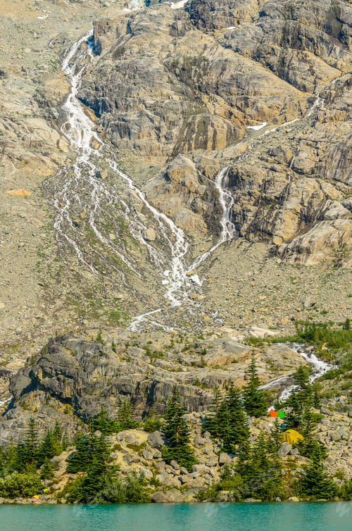 Preview: Majestic Mountain River In Canada. Upper Joffre Lake Trail In British Columbia.