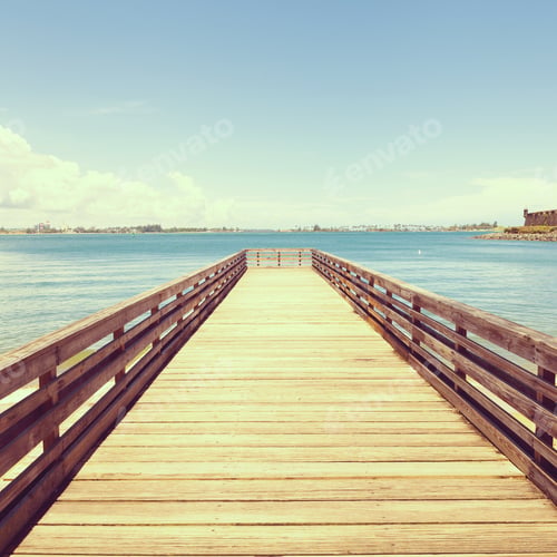 Preview: Wooden Pier In San Juan