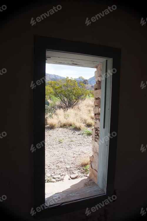 Preview: Looking Through A Doorway To The Desert Outside