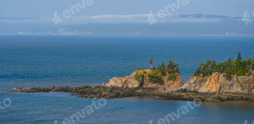 Preview: Detailed View Of A Rocky Island Point In The Bay Of Fundy At Cape Enrage In New Brunswick, Canada