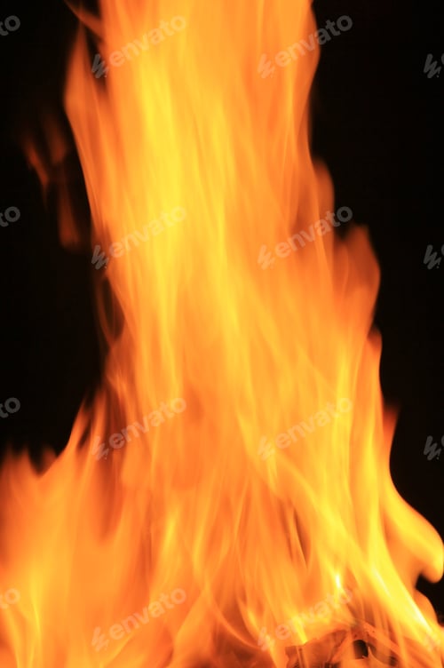 Preview: Fire And Flame Background - Colorful Abstract Art - Hot Heat