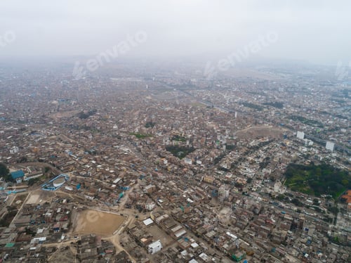 Preview: Aerial View Of Lima Peru During Winter.