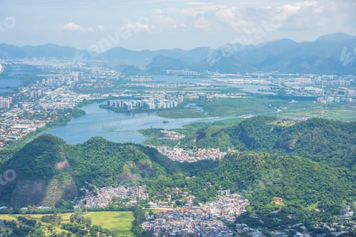 Preview: Panoramic View Of Barrra Da Tijuca And Recreio Dos Bandeirantes Neighborhoods From Pedra Bonita