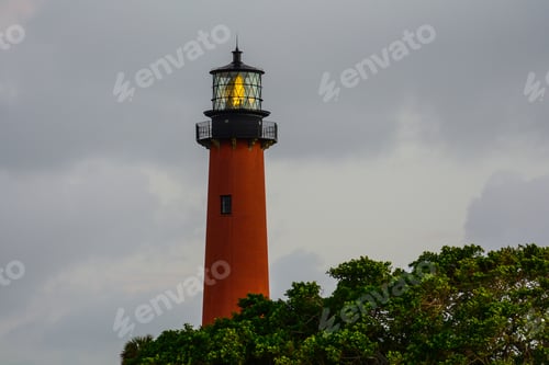 Preview: The Jupiter, Florida Lighthouse In The Early Twilight