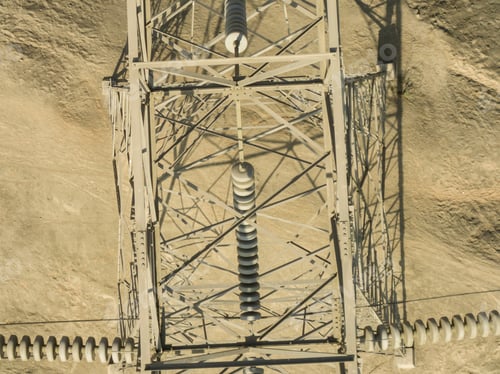 Preview: Power Line With Dust In Lima Peru. Tower, Electricity.