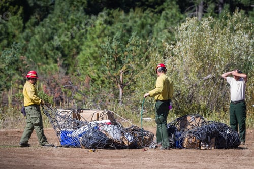 Preview: Prospect State Airport, Oregon - September 9 : Ground Crew Getting Cargo And Supplies Ready To
