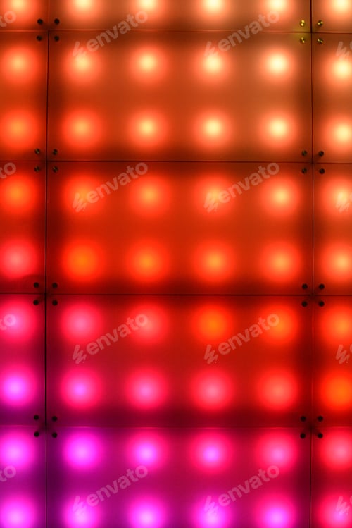 Preview: Glowing Led Light Background In Rainbow Colors