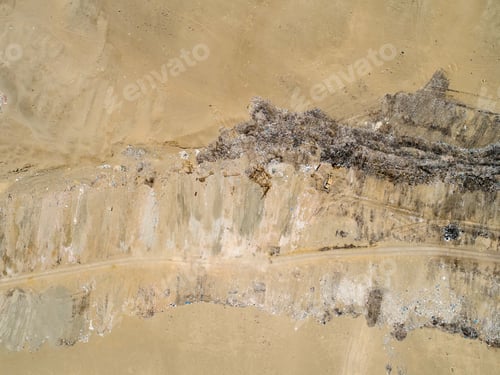 Preview: Aerial View Over Dumpster In The Peruvian Desert
