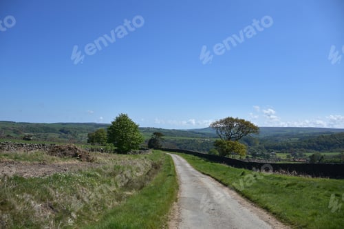 Preview: Dirt Road Winding Through The Remote Rural English Countryside.