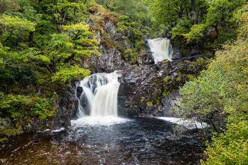 Preview: Long Exposure Image Of Eas Chia-Aig Waterfalls In Glen Chia-Aig Near Achnacarry, Gairlochy And Fort