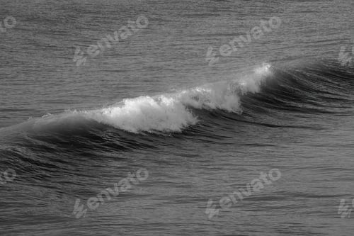 Preview: Ocean Waves In Black And White
