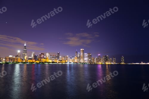 Preview: Financial District (Night View Chicago)