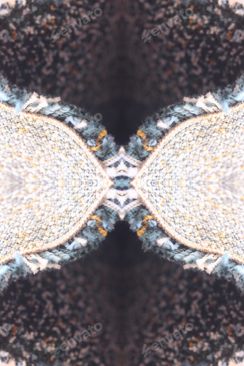 Preview: An Abstract Closeup Of A Colorful Woven Rug Made From Yarn 0936