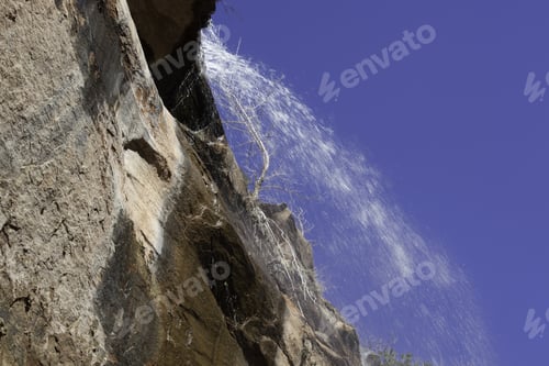Preview: Landscape Of Bottom Of A Waterfall For Background Or Texture, From Southern Utah