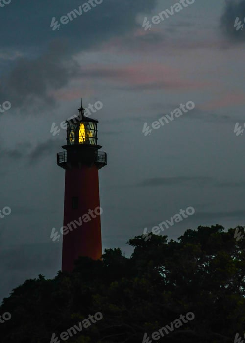 Preview: The Jupiter, Florida Lighthouse In The Early Dawn