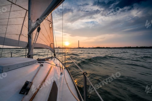 Preview: Sailboat Cruising On Sea, Toronto, Canada