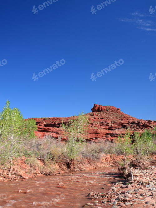 Preview: Water Moving In Canyonlands National Park, Utah, Usa