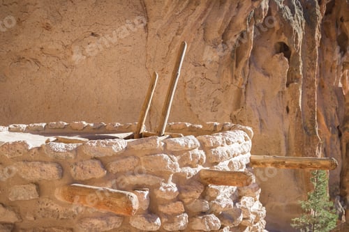 Preview: Ancient Ruins In Bandelier National Monument, New Mexico, Remnants Of An Old Civilization