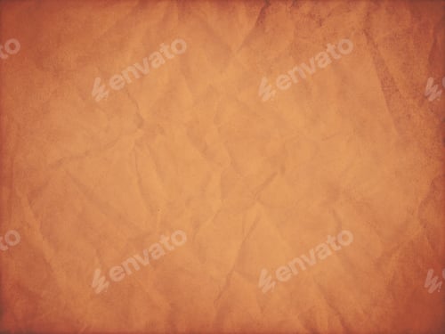 Preview: Orange Textured Wrinkled Vintage Paper Background