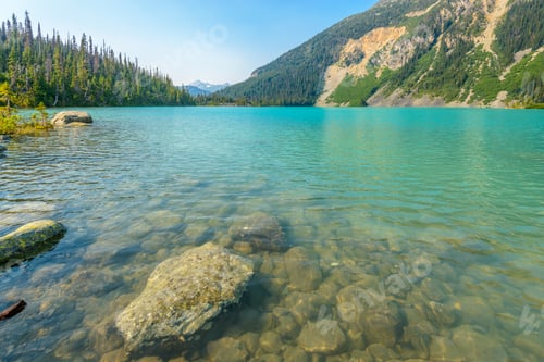 Preview: Majestic Mountain Lake In Canada. Upper Joffre Lake Trail View.